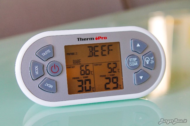 ThermoPro TP-22 Termometro Wireless Digitale da Cucina per Carne Forno Barbecue e Cibo con Doppia Sonda 